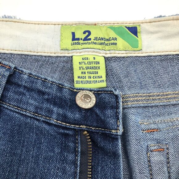L2 Jeanswear Women's Bootcut Skinny Jeans Size 9 Medium Wash Embroidered Hippie - Picture 9 of 10